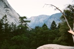 Yosemite Falls (dry) in the distance