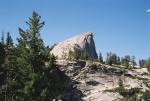 Half Dome from the East.  We'll be heading straight ahead up to the top