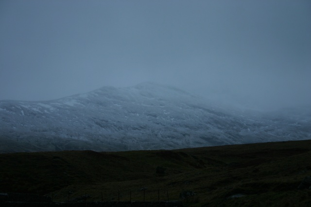 Snow-covered Ben Lawers