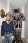What castle apartment would be complete without a suit of armor?