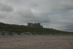 Bamburgh Castle from the beach.