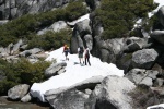 Heading up to Yosemite Point.  Yes, that's snow.