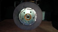 Highlight for Album: Tesla Roadster brake rotor install